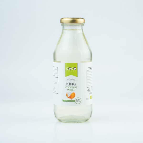 Coco House Organic King Coconut Water 350ml Glass Bottle