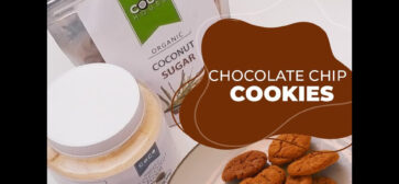 Chocolate Chip Cookies recipe made with Coconut Sugar and Coconut Flour